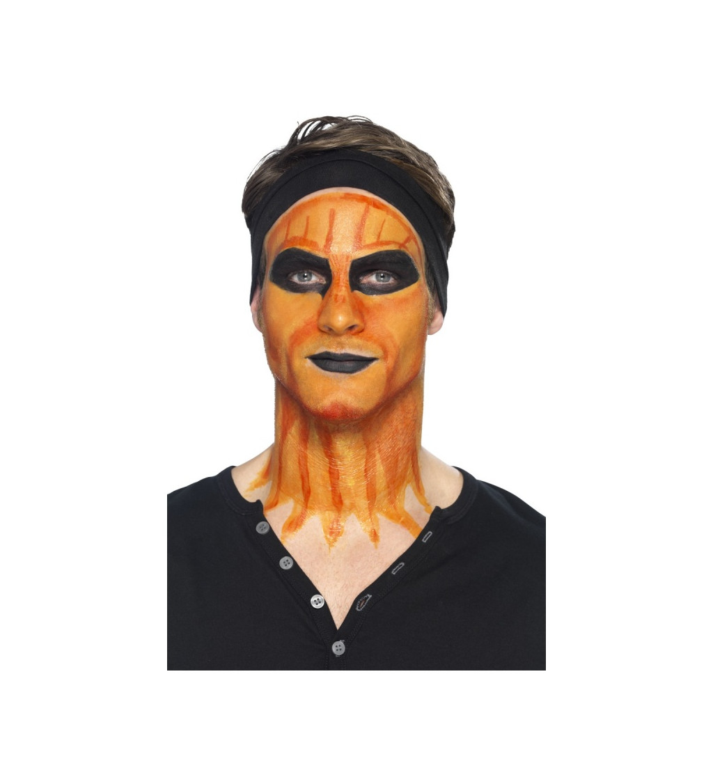 Tekutý latex na kožu - oranžová farba
