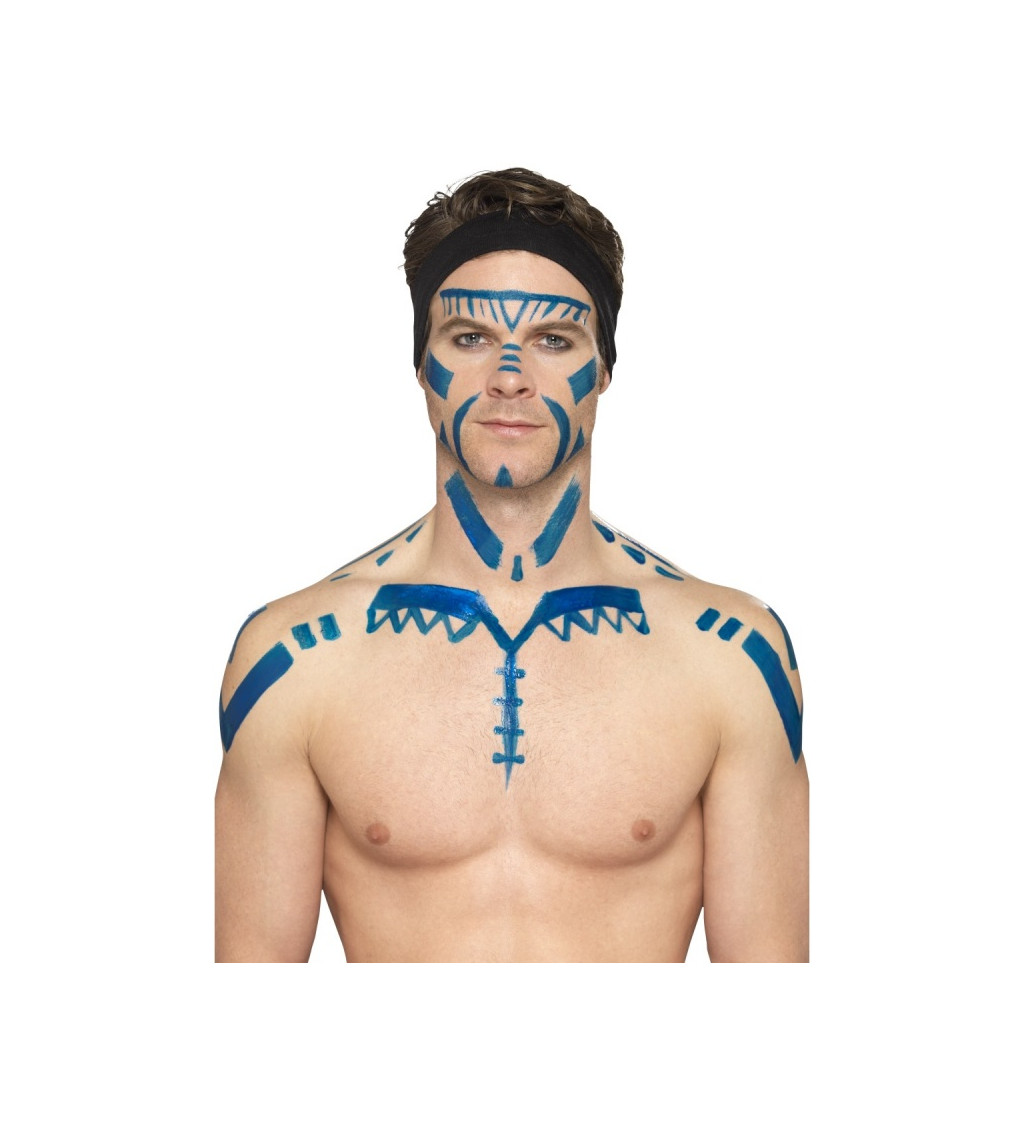 Tekutý latex na pokožku - modrá farba