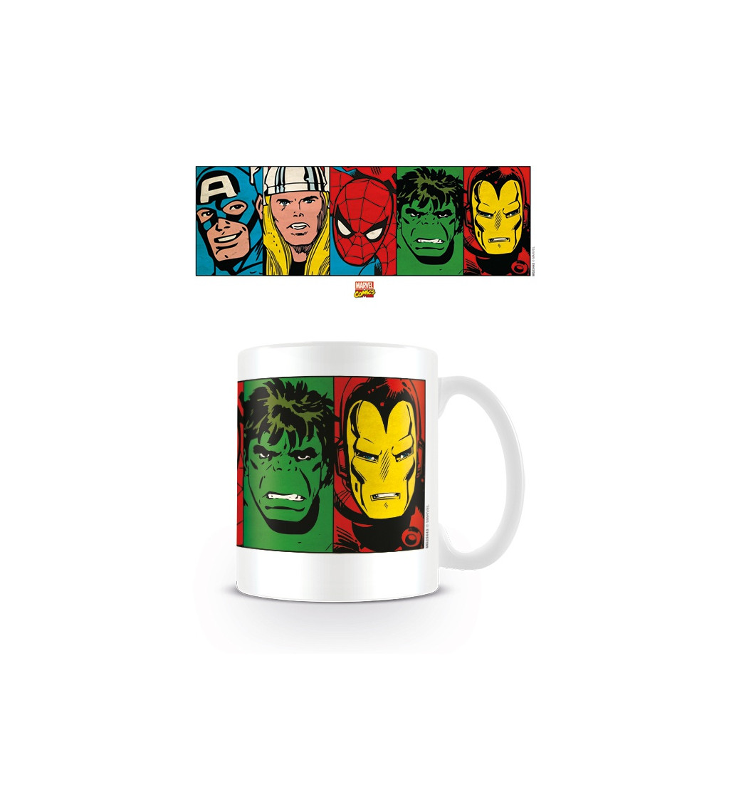 Hrnček Marvel - tváre