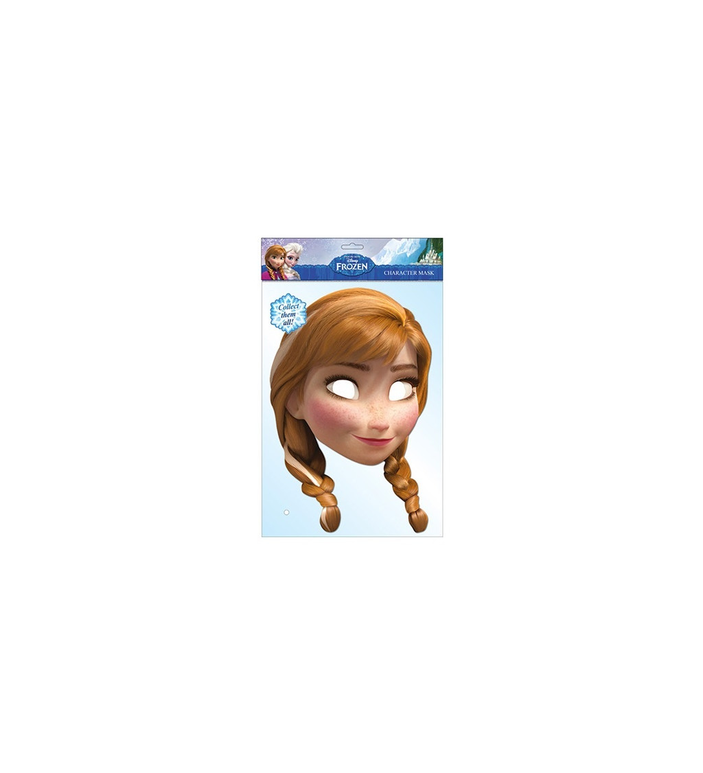 Papierová maska - Anna z Frozen