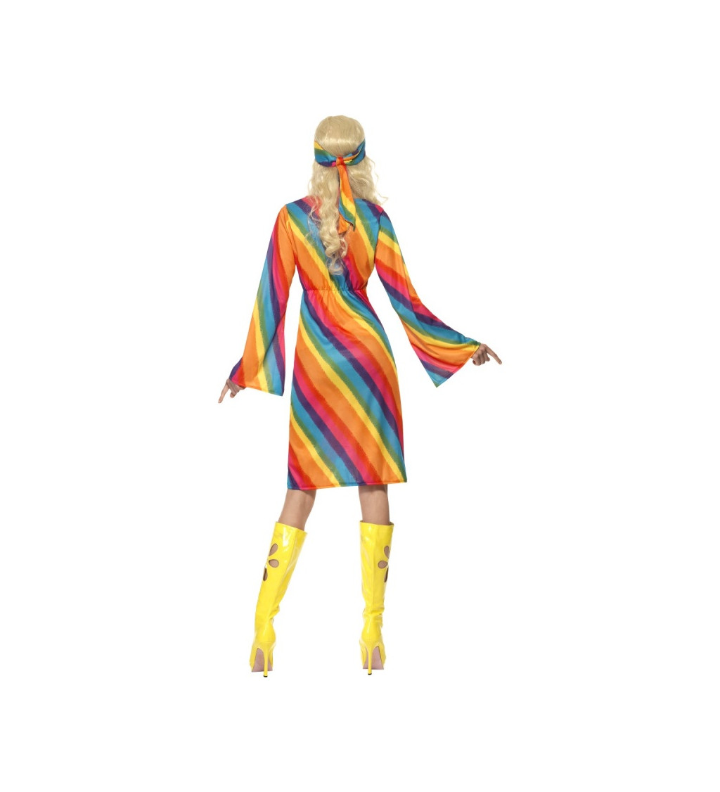 Dámsky kostým - hippie - dúha