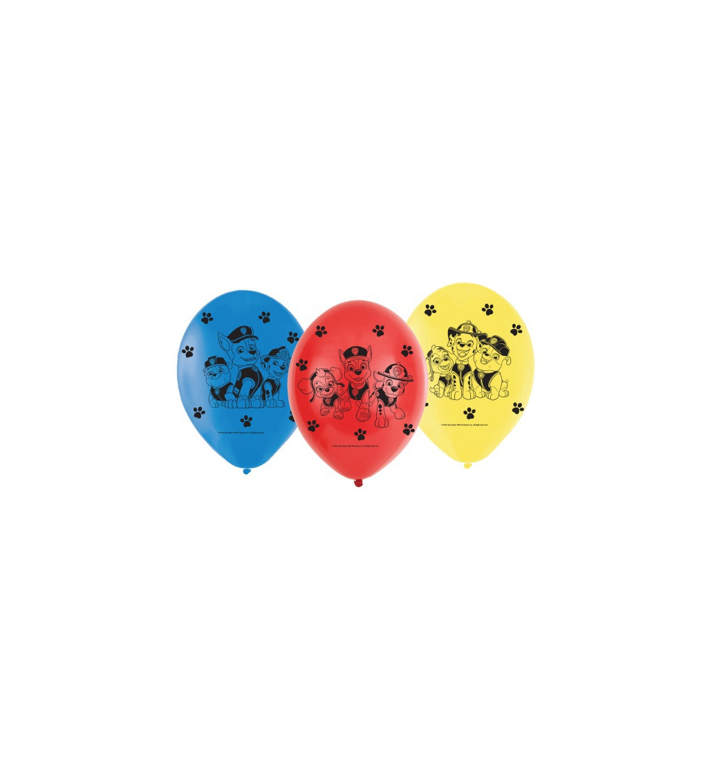 Latexové balóniky 22,8 cm Paw Patrol, 6 ks