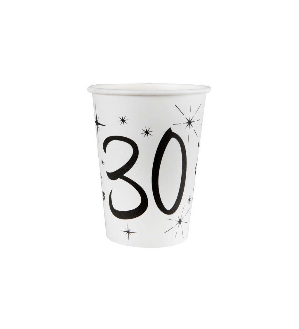 Čiernobiele kelímky - 30