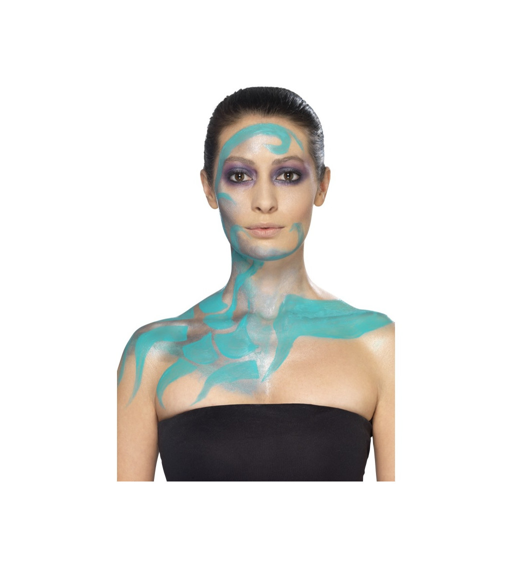 Tekutý latex na kožu - tyrkysová farba