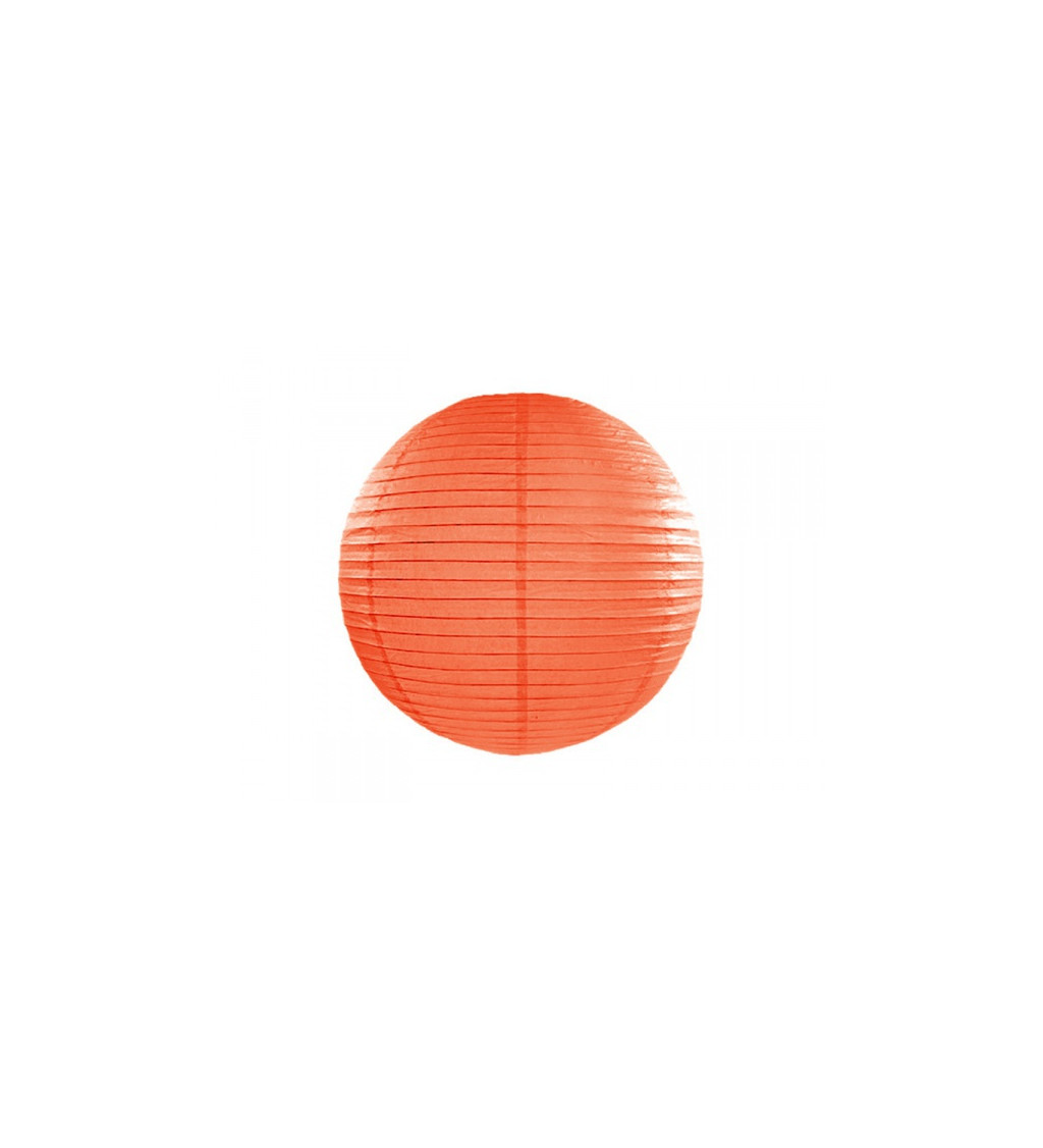 Oranžový lampión - guľa 35 cm