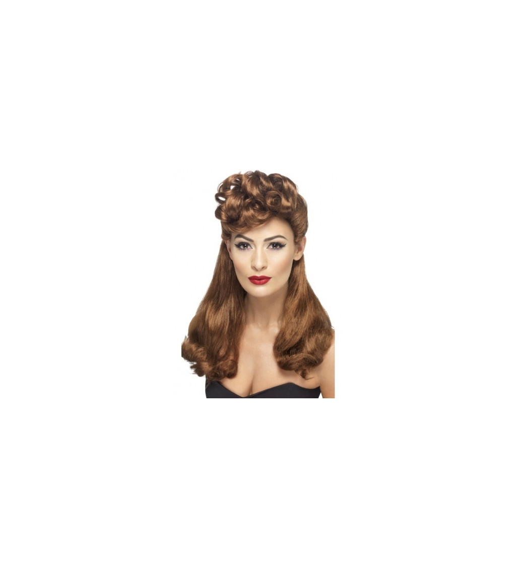Dámska parochňa 40. roky - brunetka