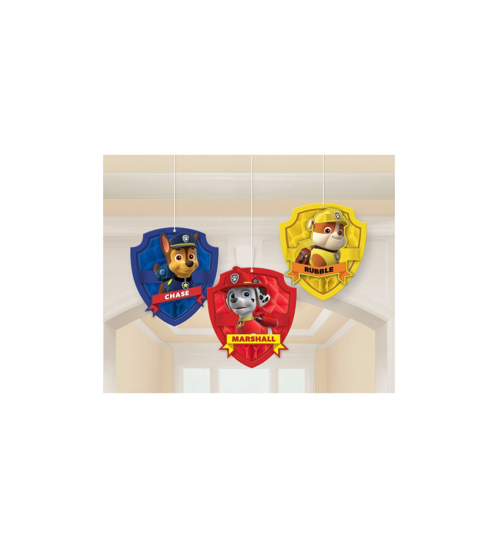 Papierová závesná dekorácia Paw Patrol