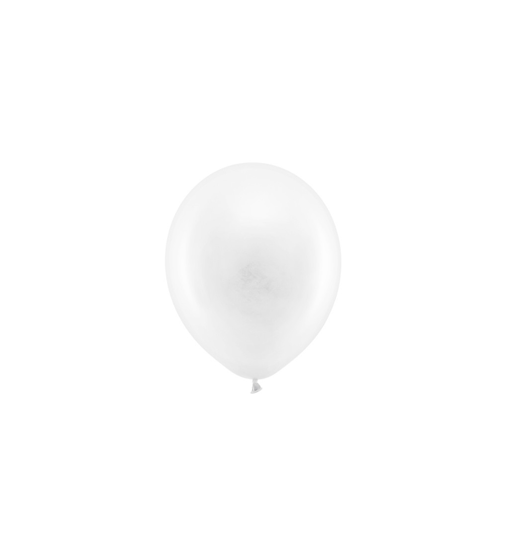 Latexové balóniky 23 cm pastelové, biele, 6 ks