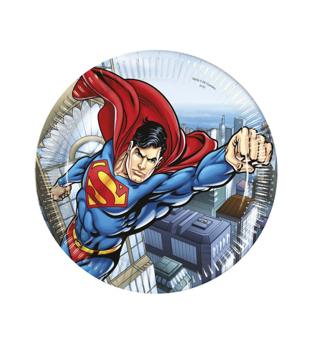 Papierové tanieriky - Superman