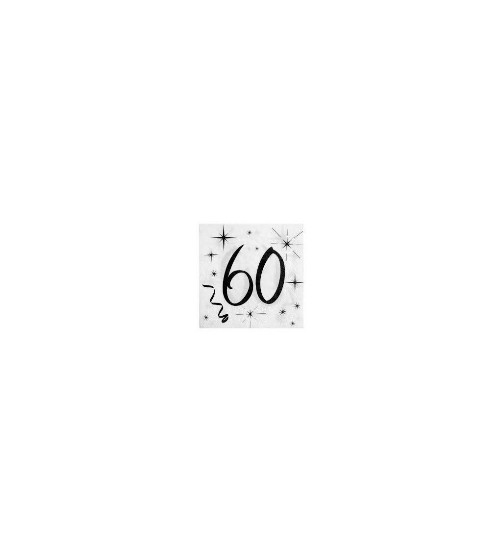 Servítky s číslom 60