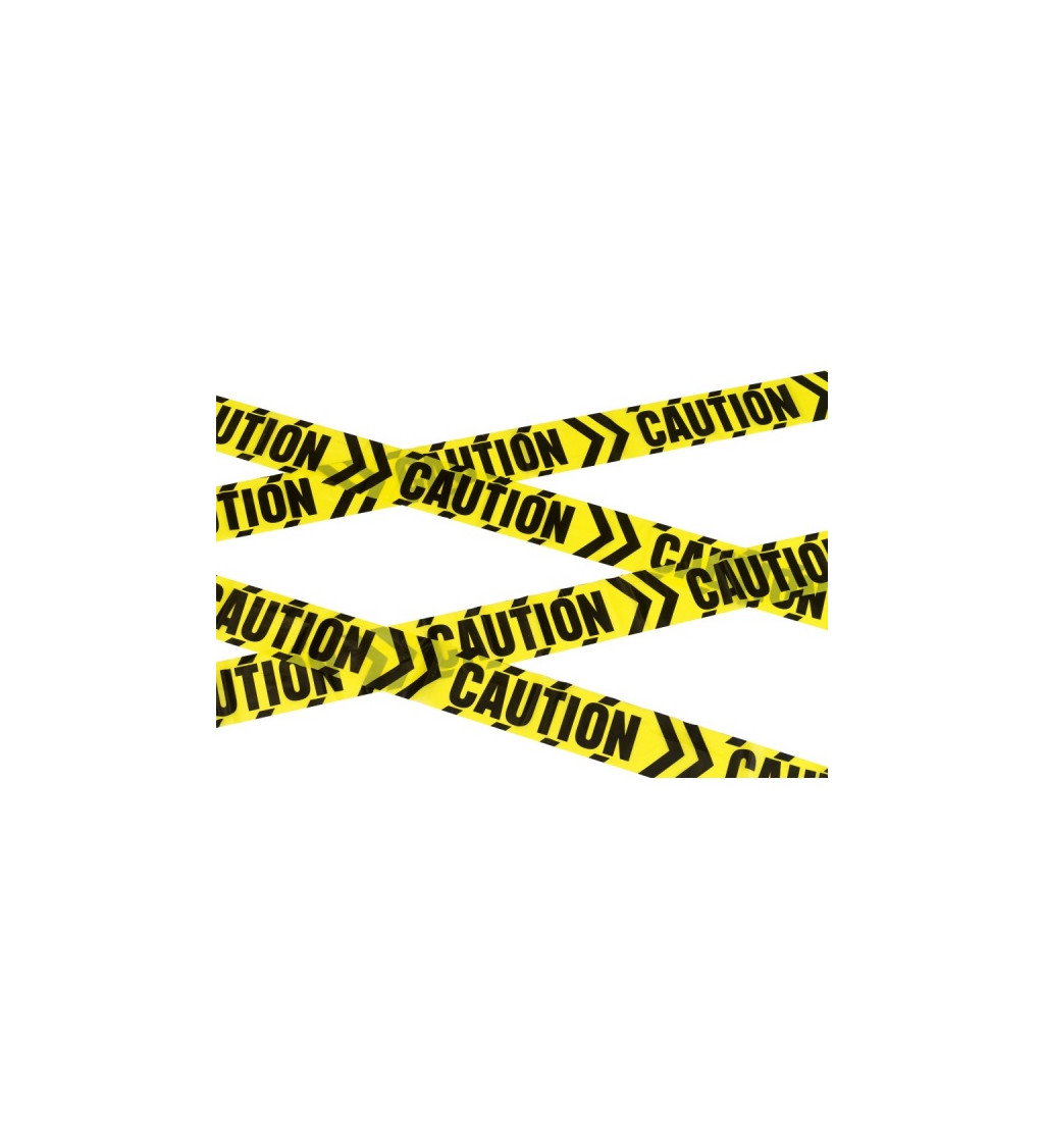 Dekoračná páska - Caution