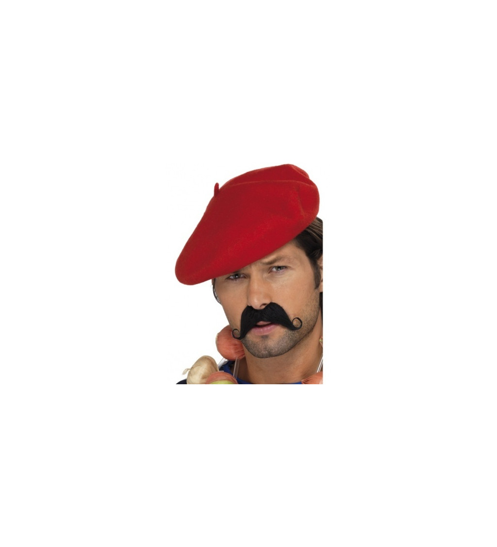 Francúzsky baret - červený