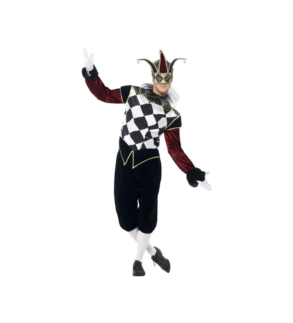 Pánsky kostým - Tajný Harlequin