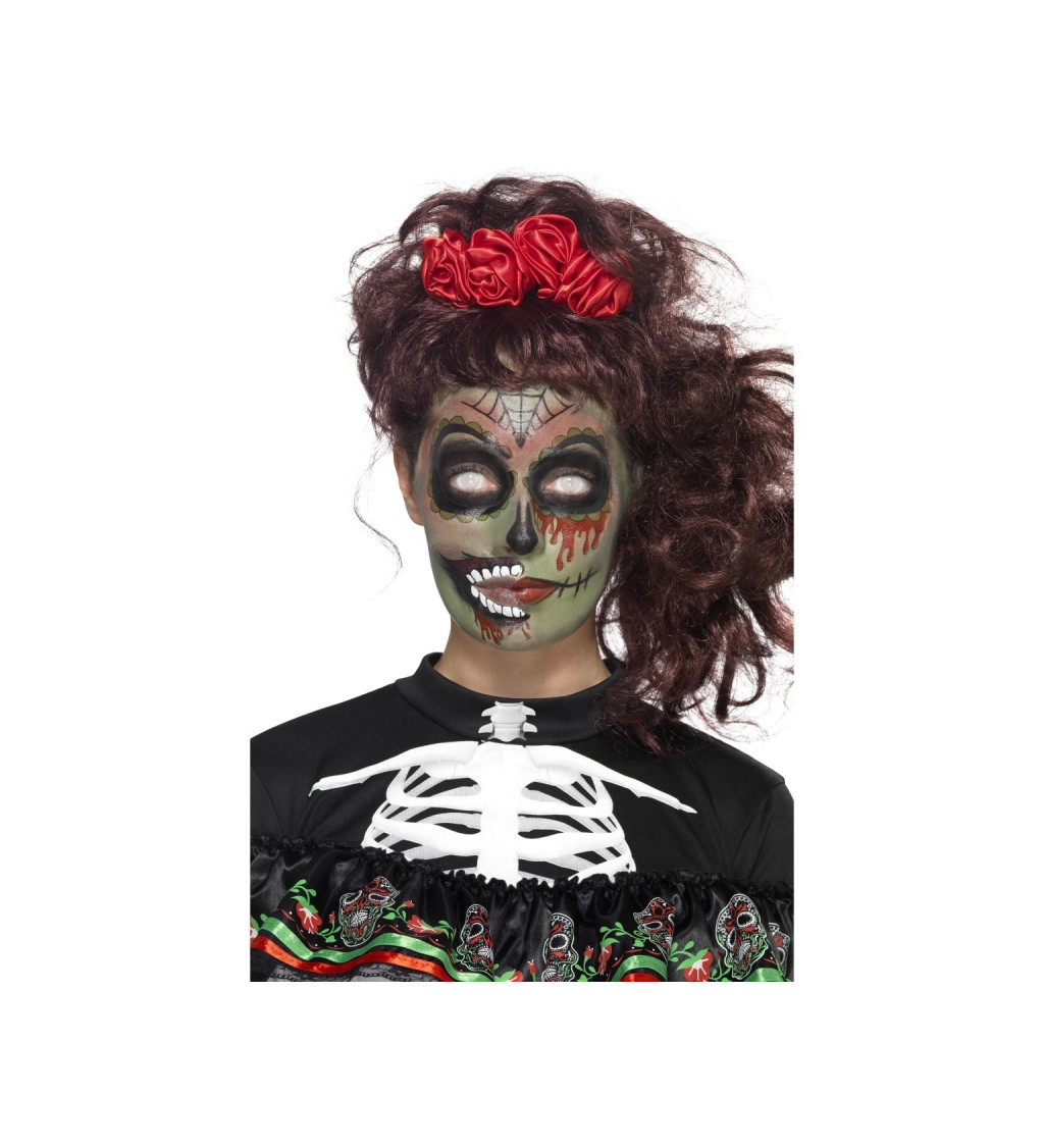 Halloweenske líčenie Zombie - mexický štýl