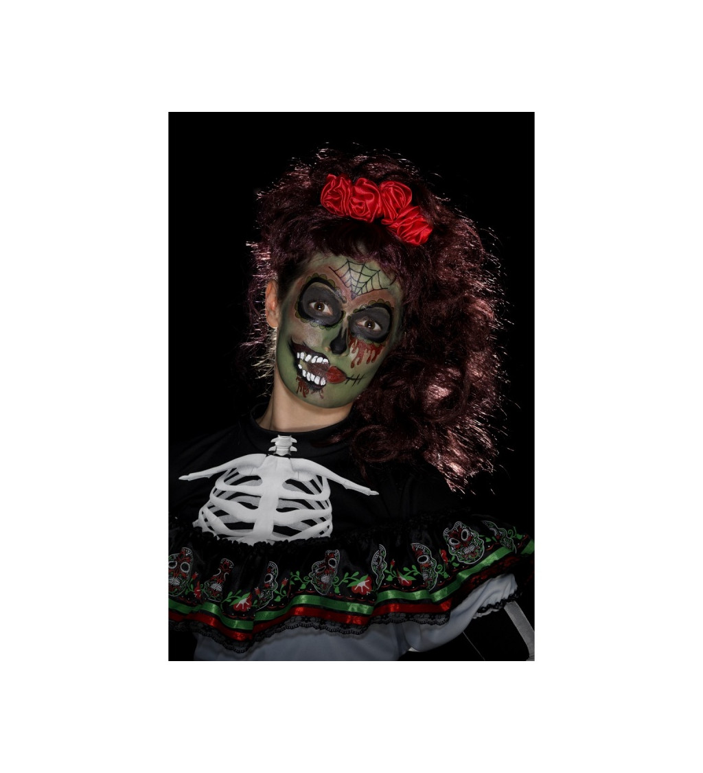Halloweenske líčenie Zombie - mexický štýl
