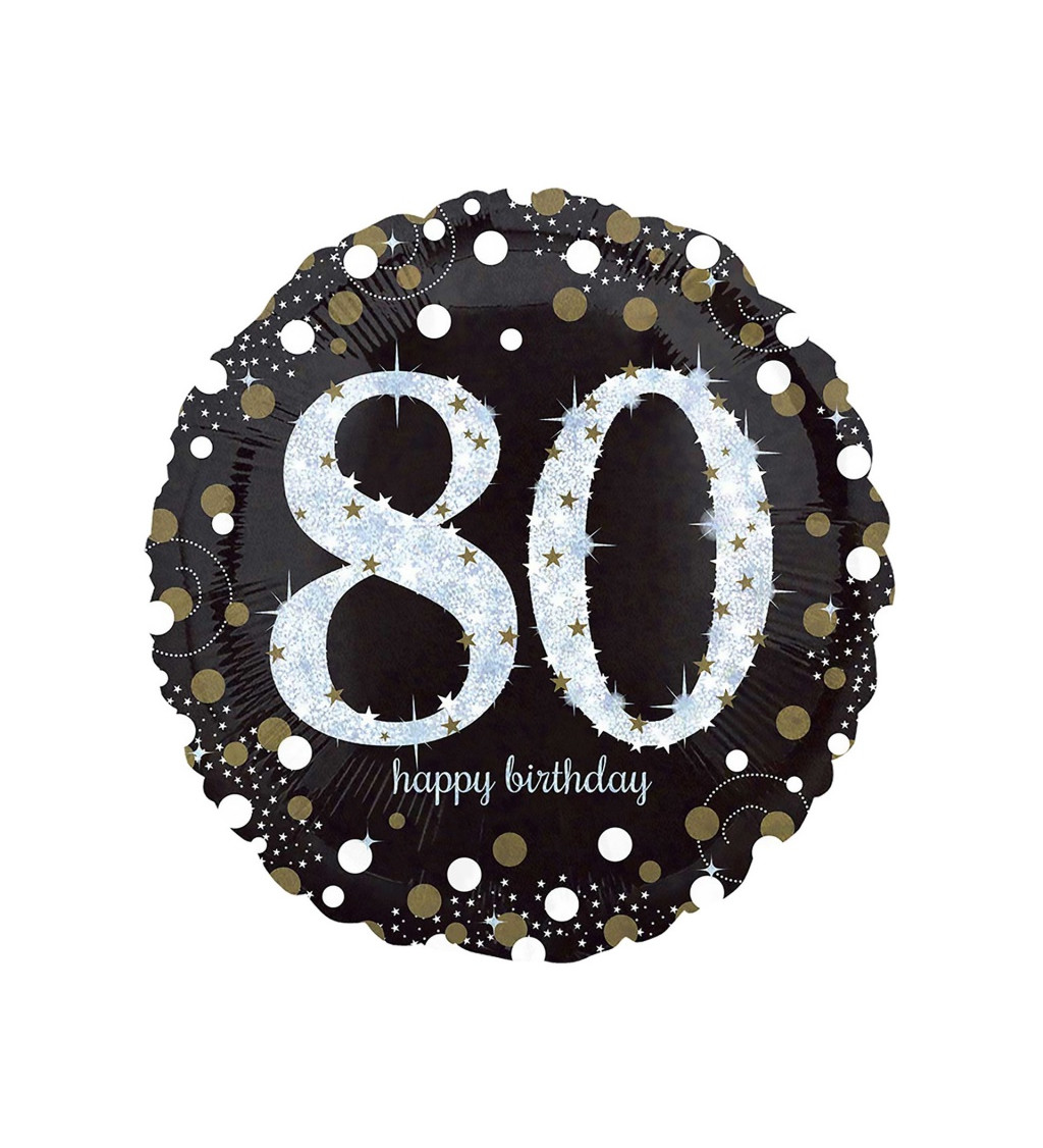 Čierny balónik 80