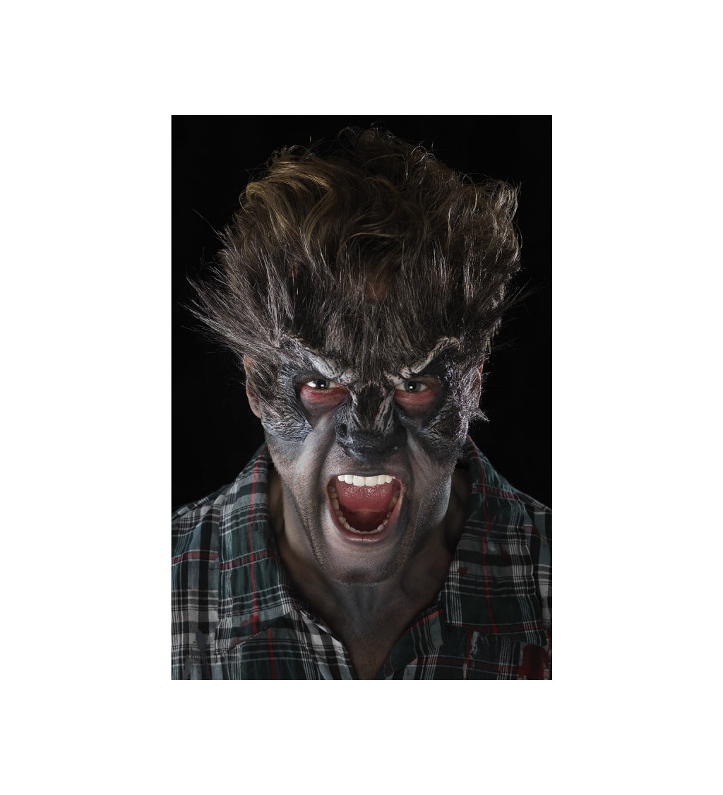 Halloweenska maska vlkolaka - nalepovacia