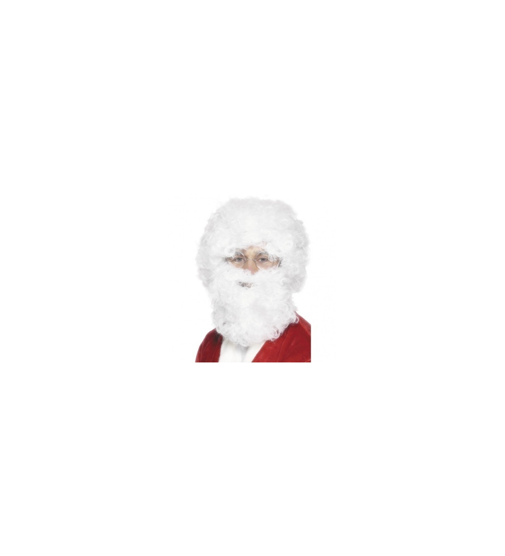 Paruka s fúzmi - Santa Claus