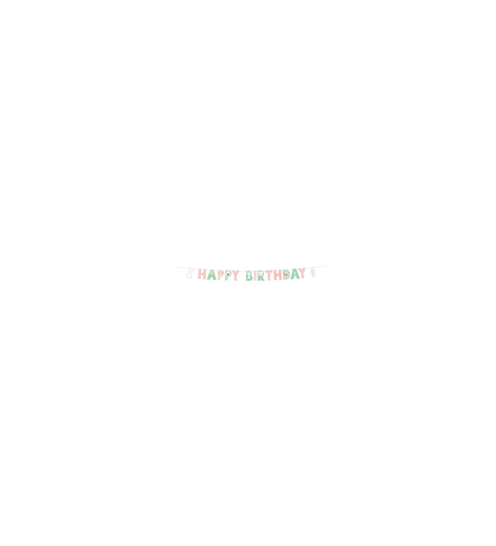 Transparent Happy Birthday - Zvieratká