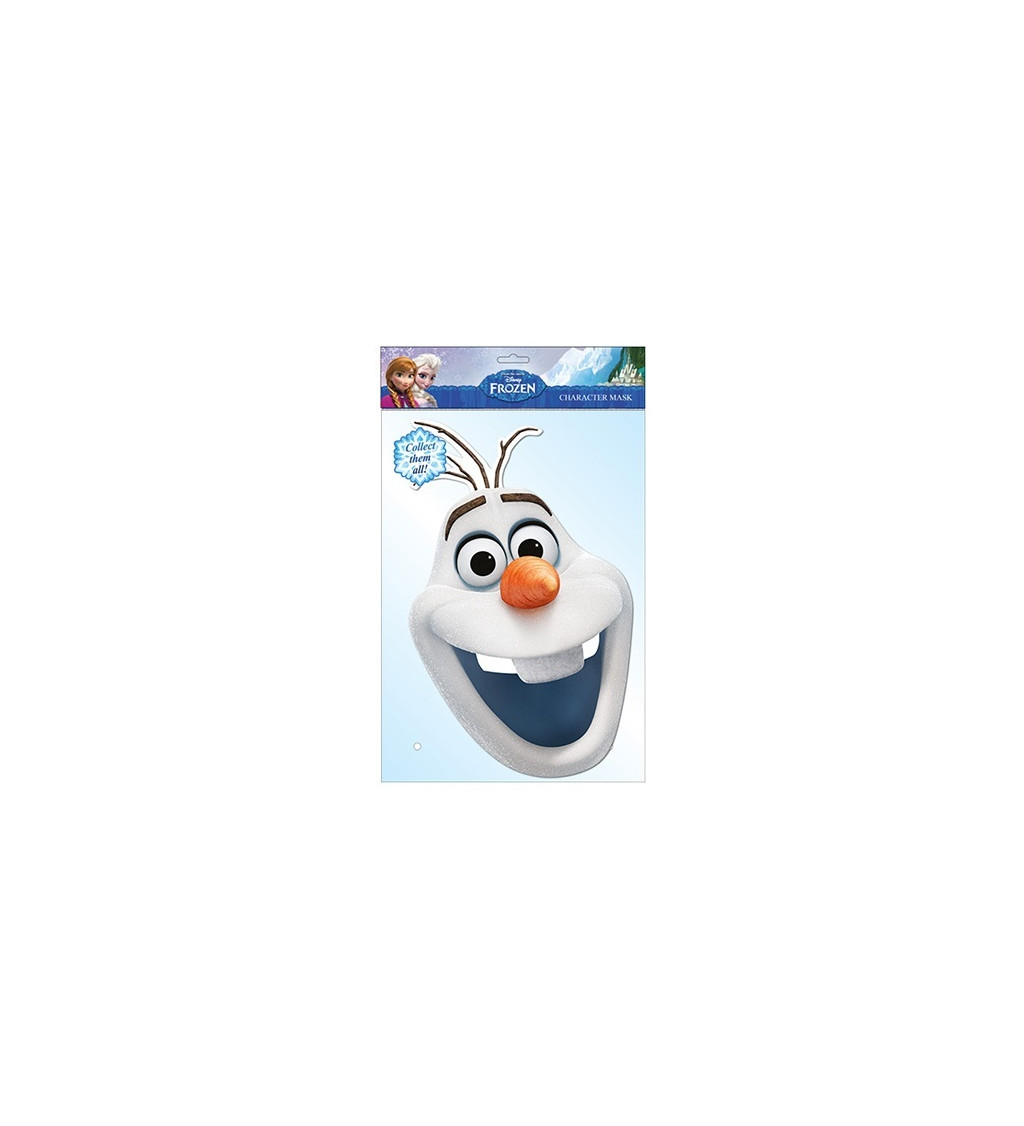 Papierová maska - Olaf z Frozen