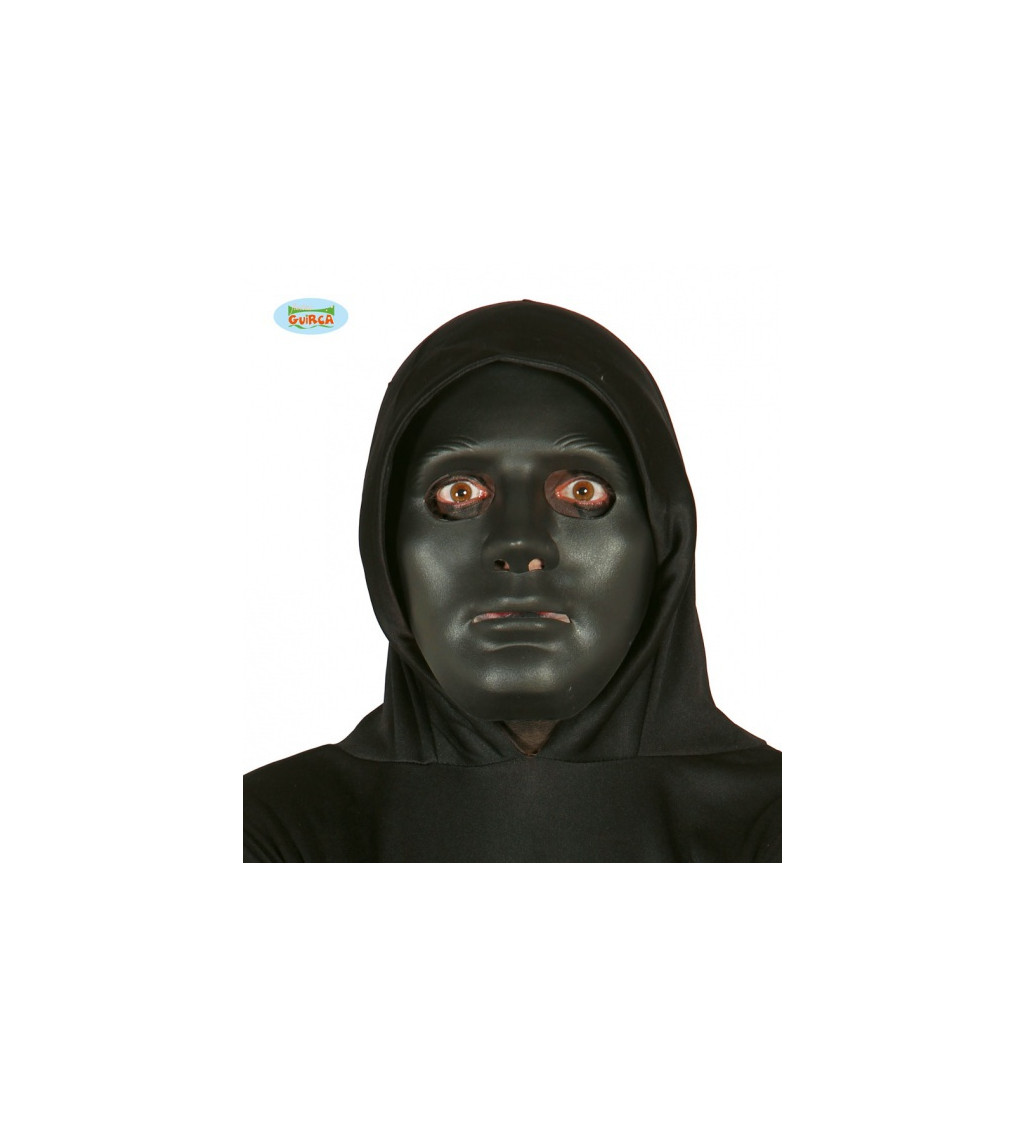 Čierna halloweenská maska