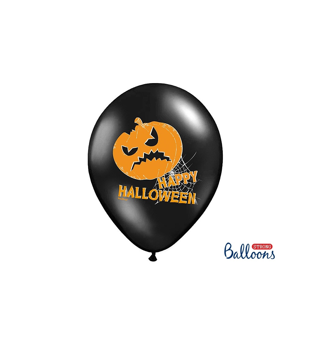 Latexové balóniky strong pastelové Happy Halloween 30 cm 50 ks