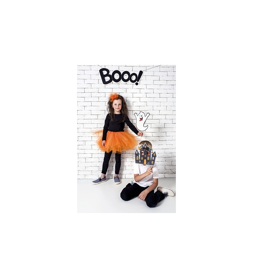 Girlanda BOOO! - Halloween strašidelná dekorácia