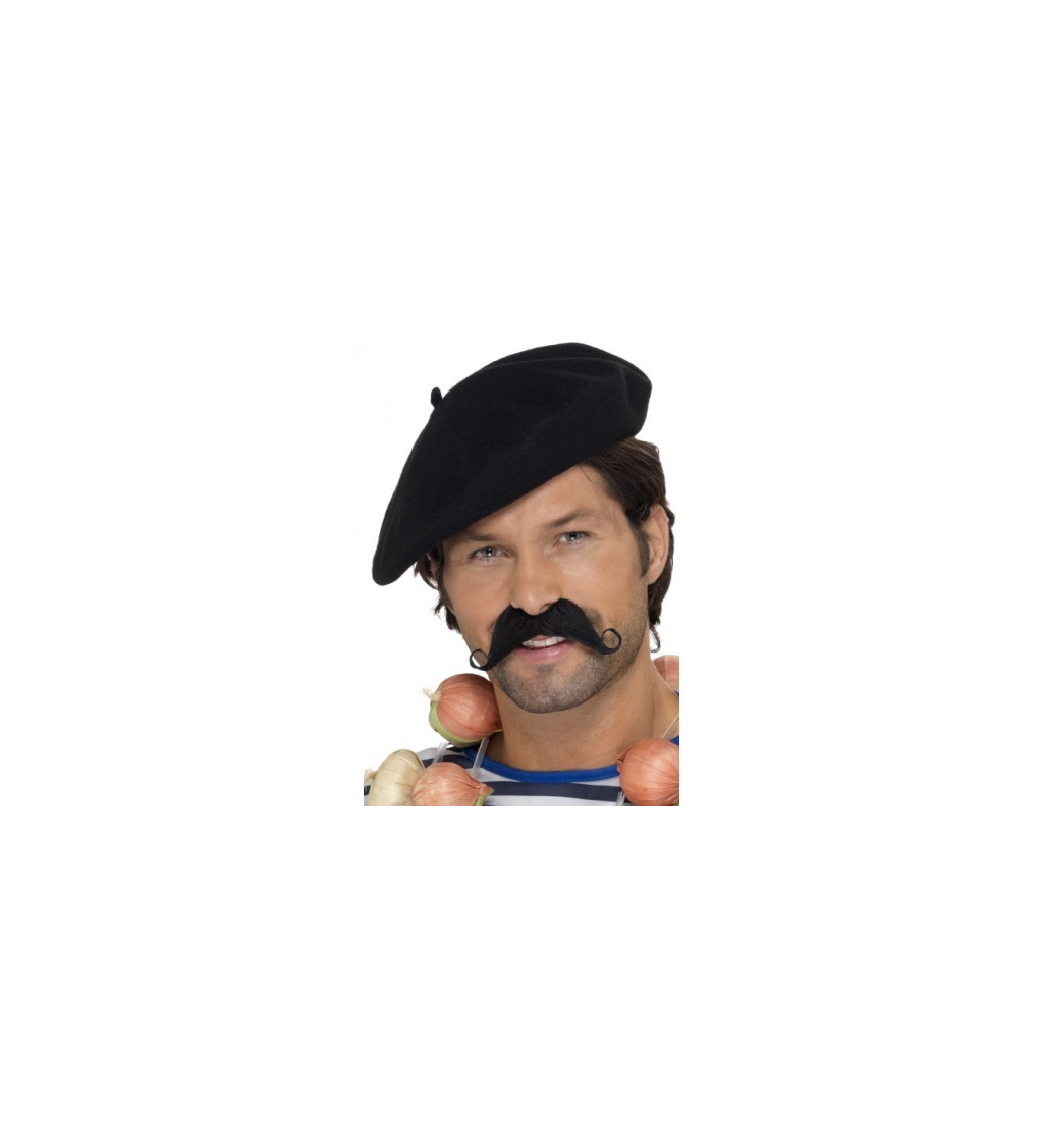 Francúzsky baret - čierny