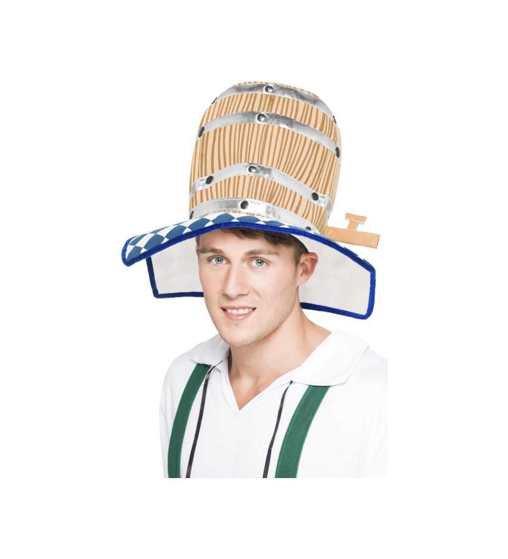Čiapka v tvare pivného suda