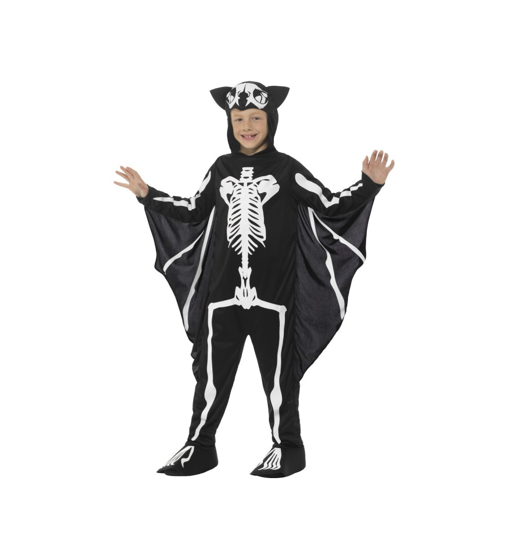 Detský kostým pre halloween - pálková kostra, unisex