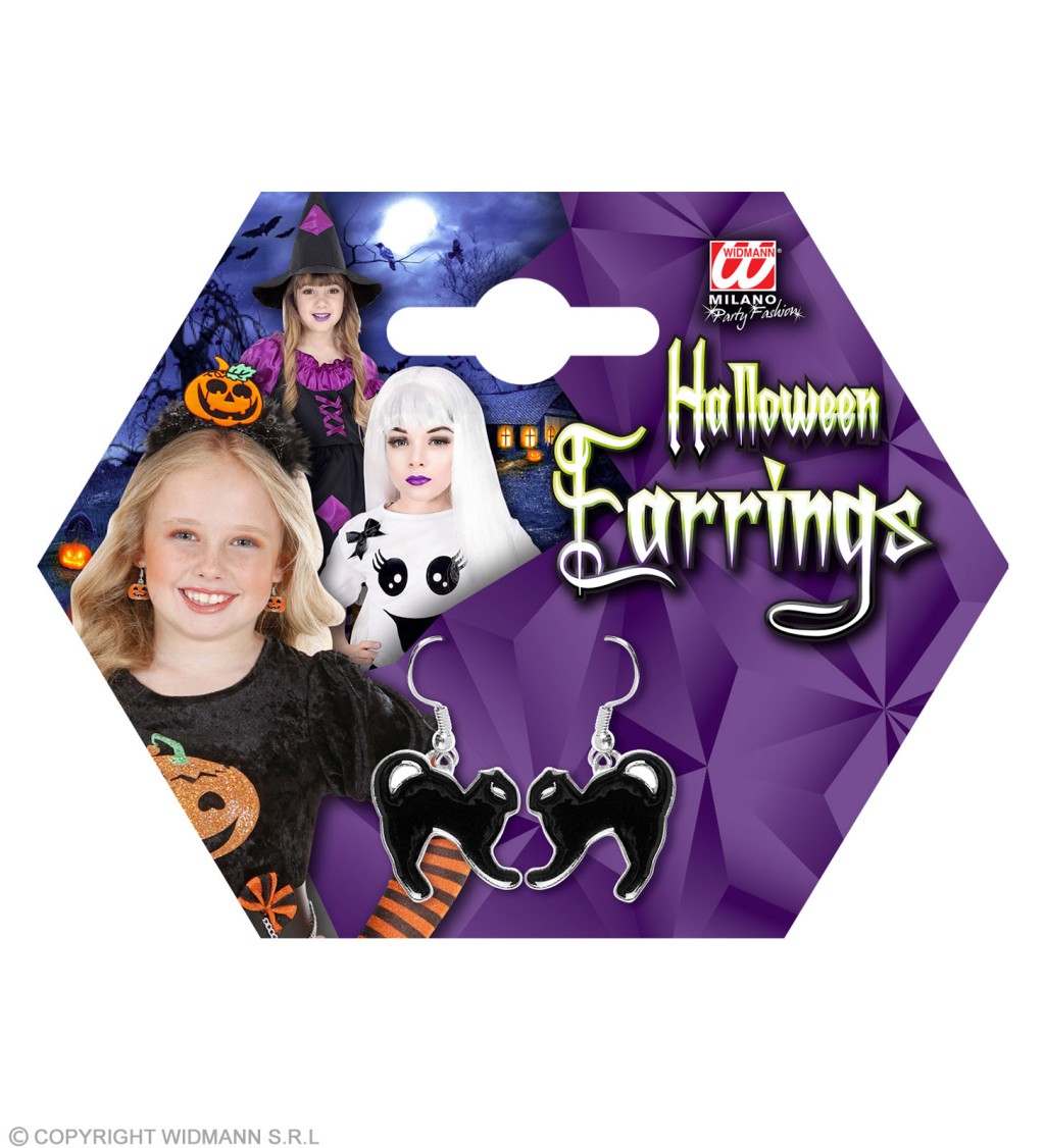 Detské náušnice Halloween
