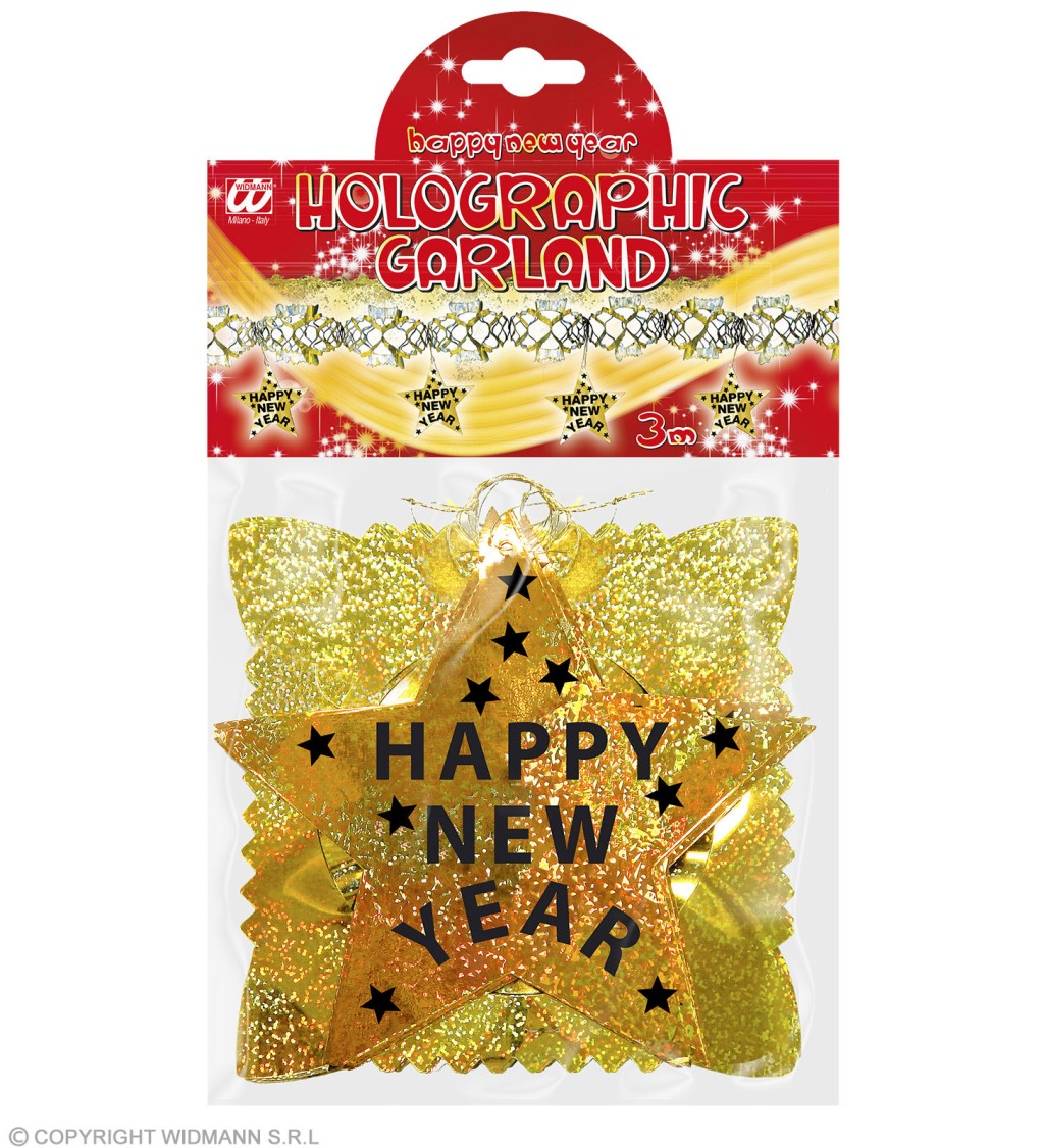 Girlanda Silvestr Šťastný Nový Rok