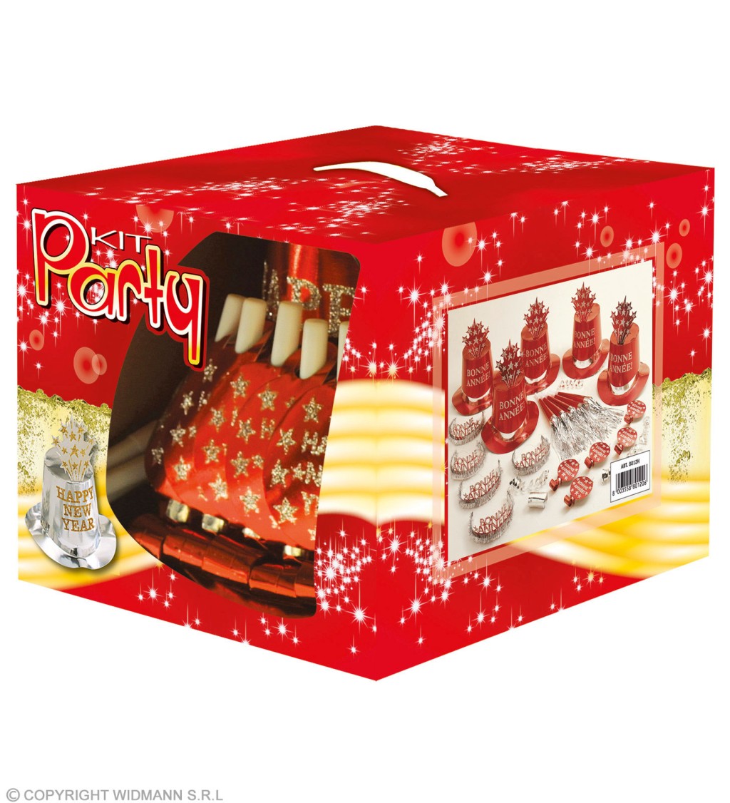 Silvestrovské party doplnky - červené