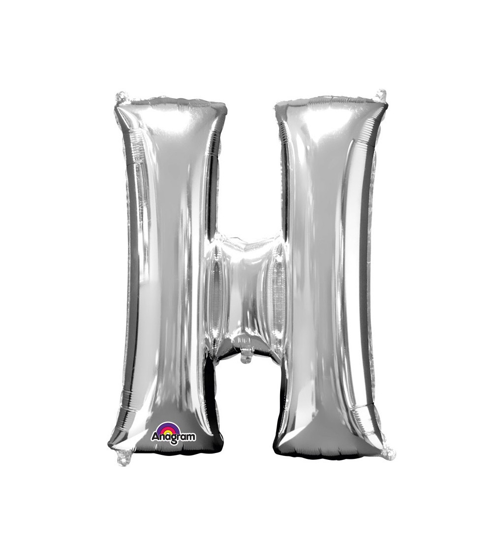 Strieborný fóliový balónik H