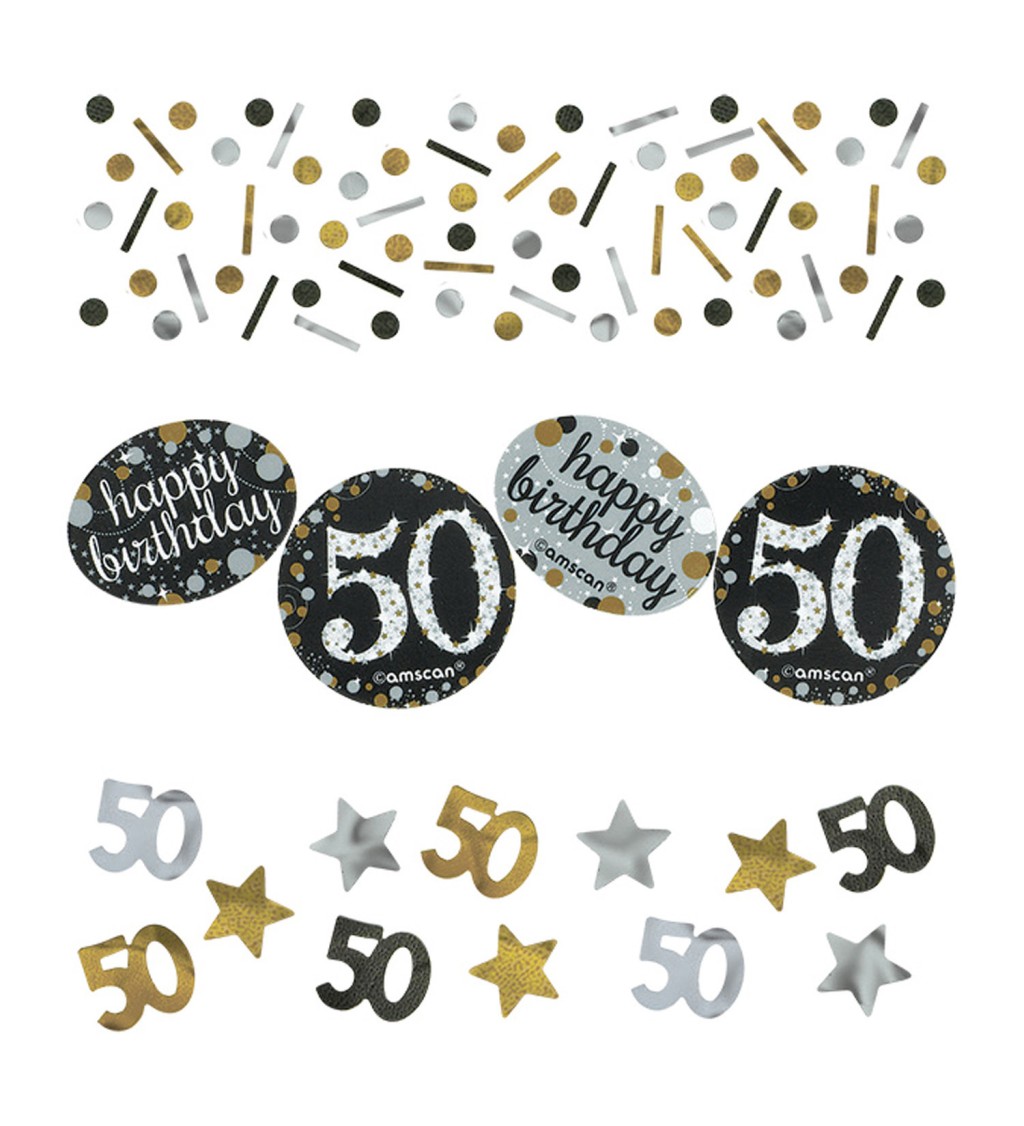 Zlaté narodeninové konfety 50 rokov