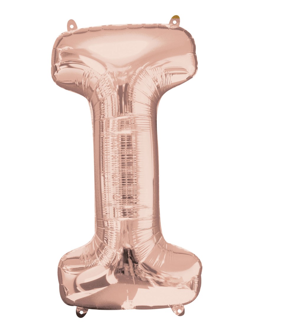 Ružovo-zlatý fóliový balón I