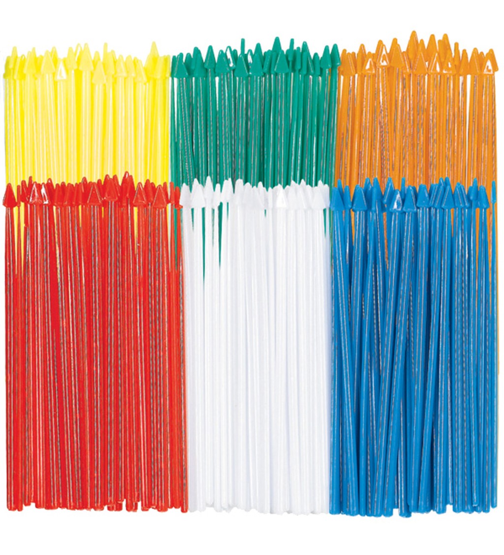 Farebné plastové špáradlá so špičkou