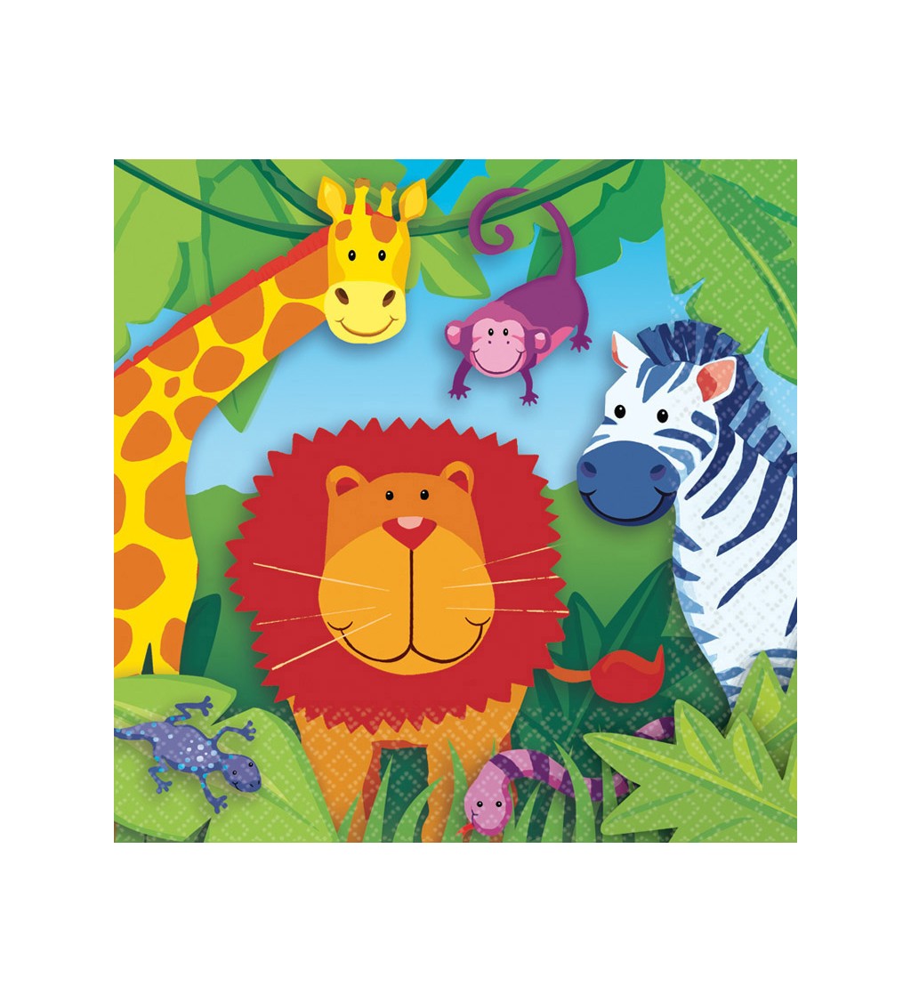 Papierové obrúsky - safari