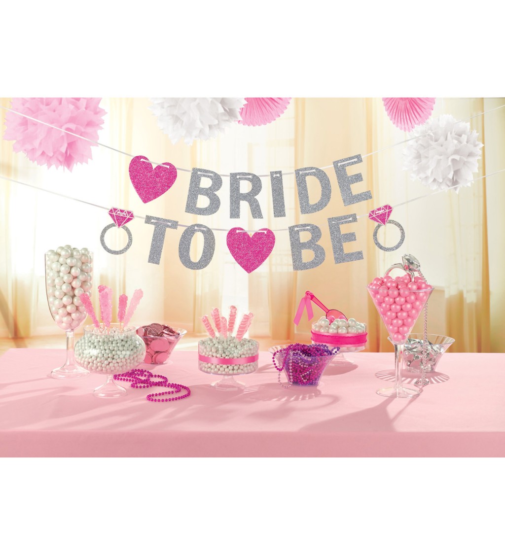 Girlanda pre nevestu - trblietavá