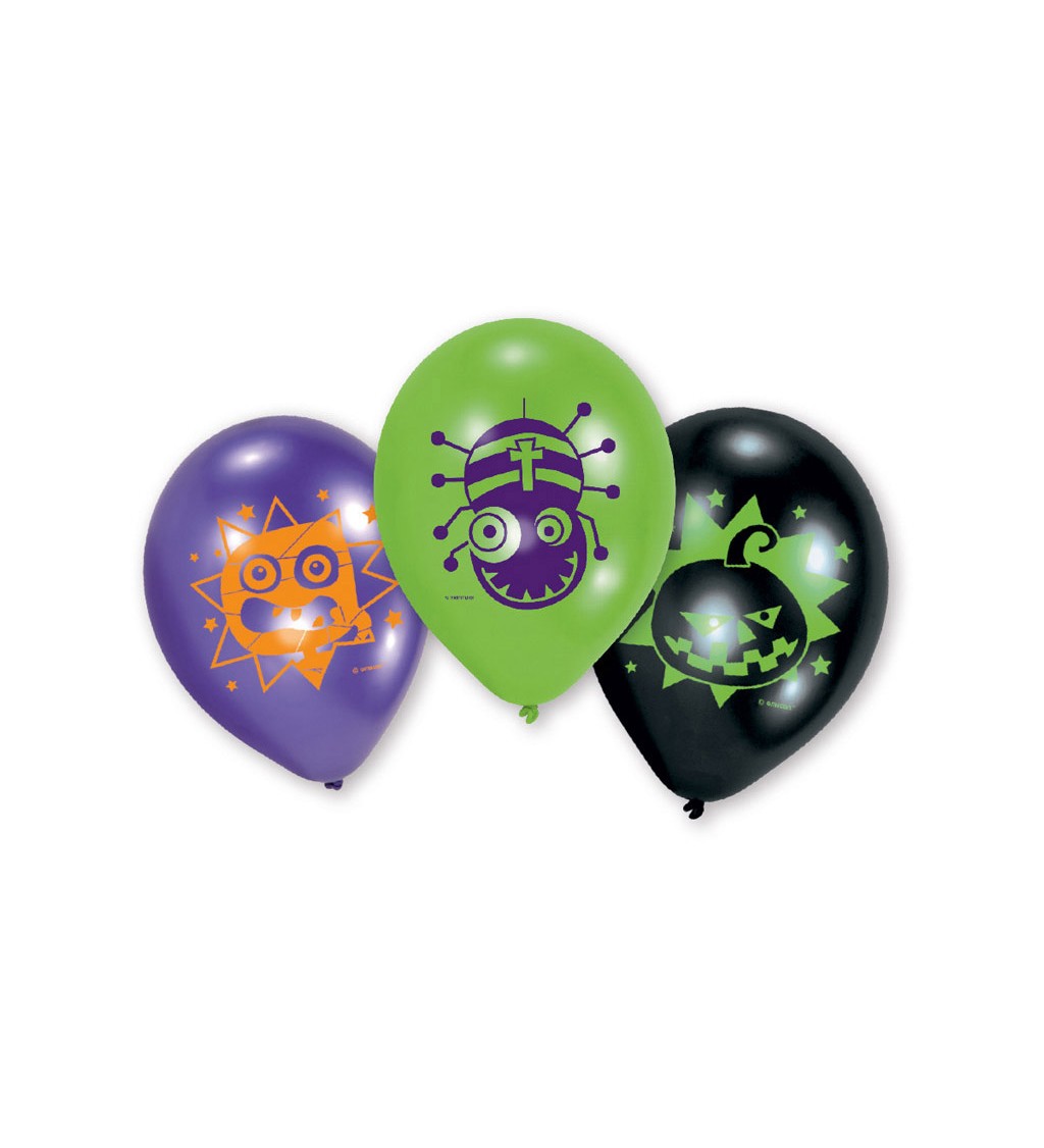 Latexové balóniky Halloween 23 cm 6 ks