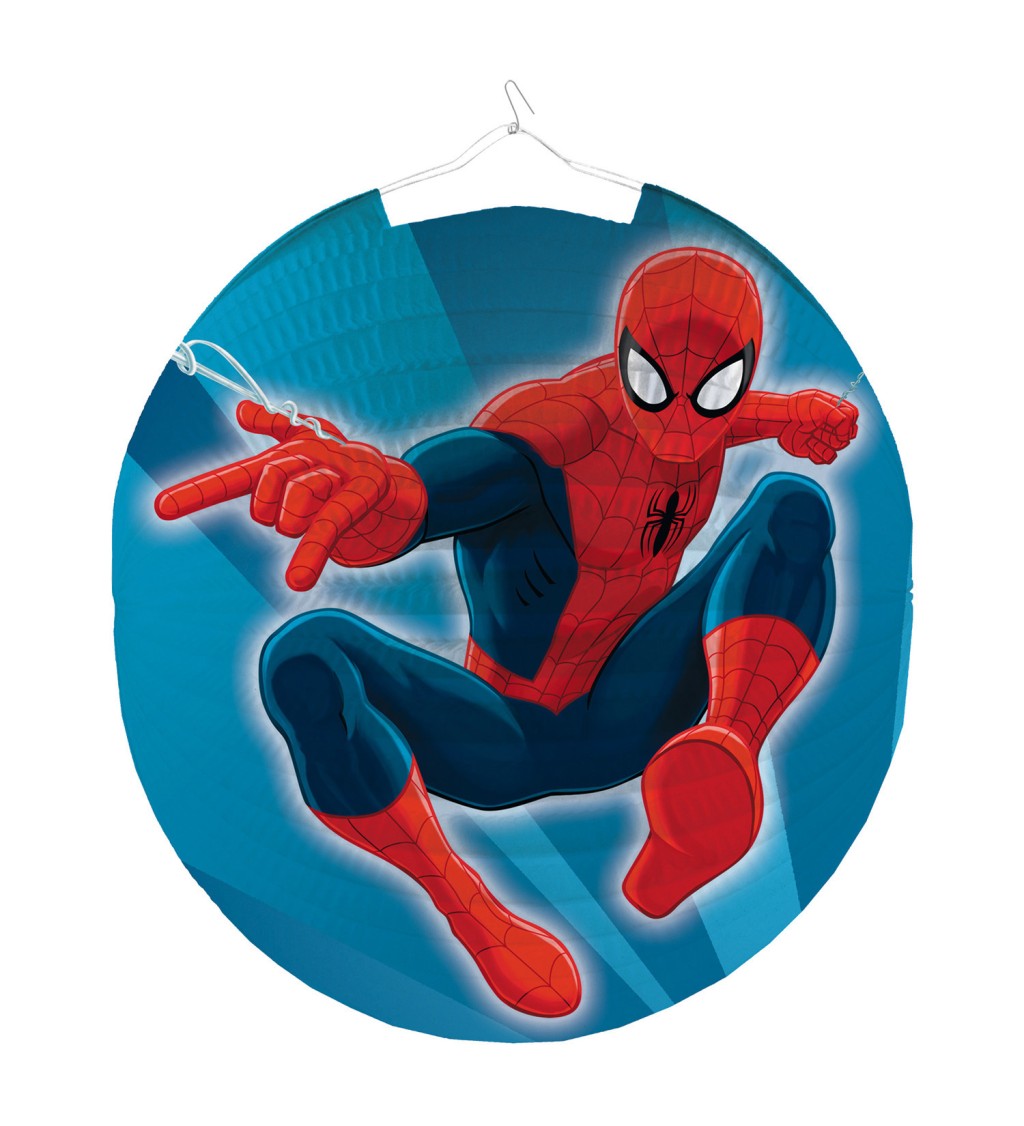 Papierový lampión Spider-man guľatý