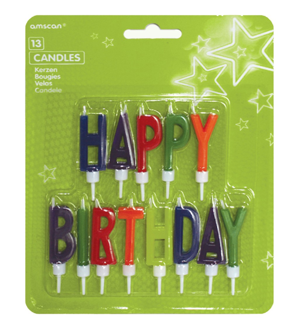 Sviečky na tortu - Happy Birthday