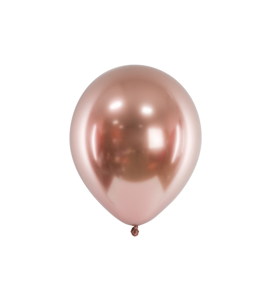 Latexové balóniky chrómové ružové 30 cm 10 ks