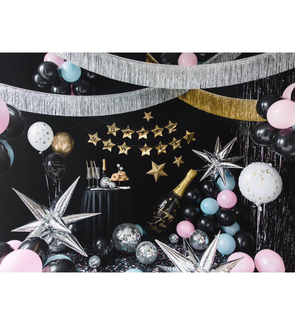 Dekoračný záves - čierny