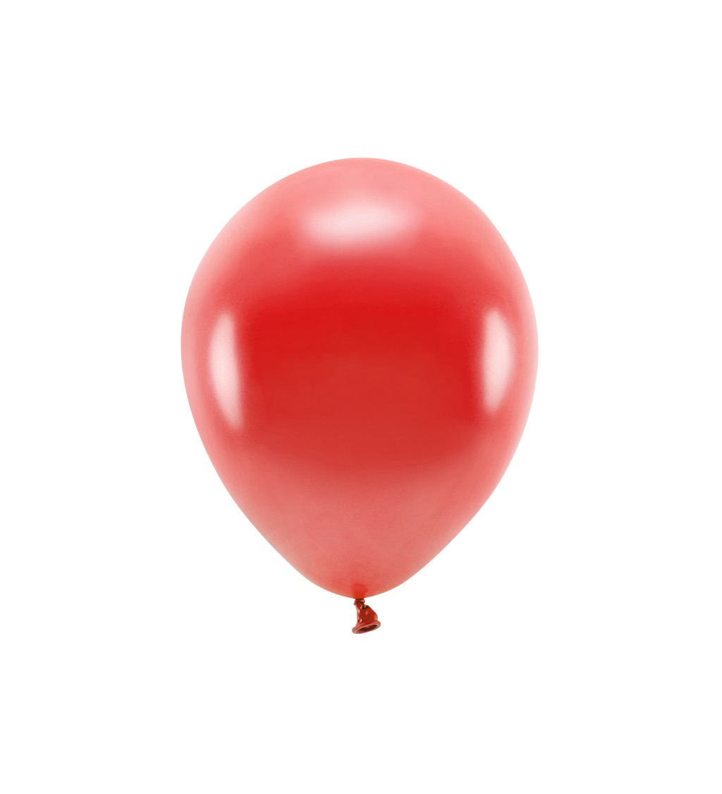 Latexové balóniky eco metalické červené 30 cm 10 ks
