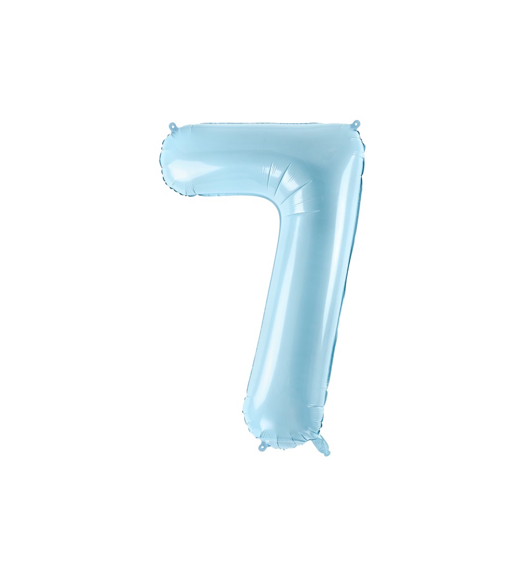 Fóliový balónek 7 - svetlomodrý