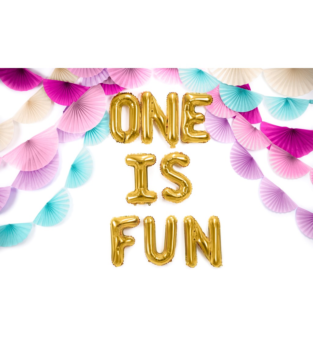 Zlatý mini balónik E