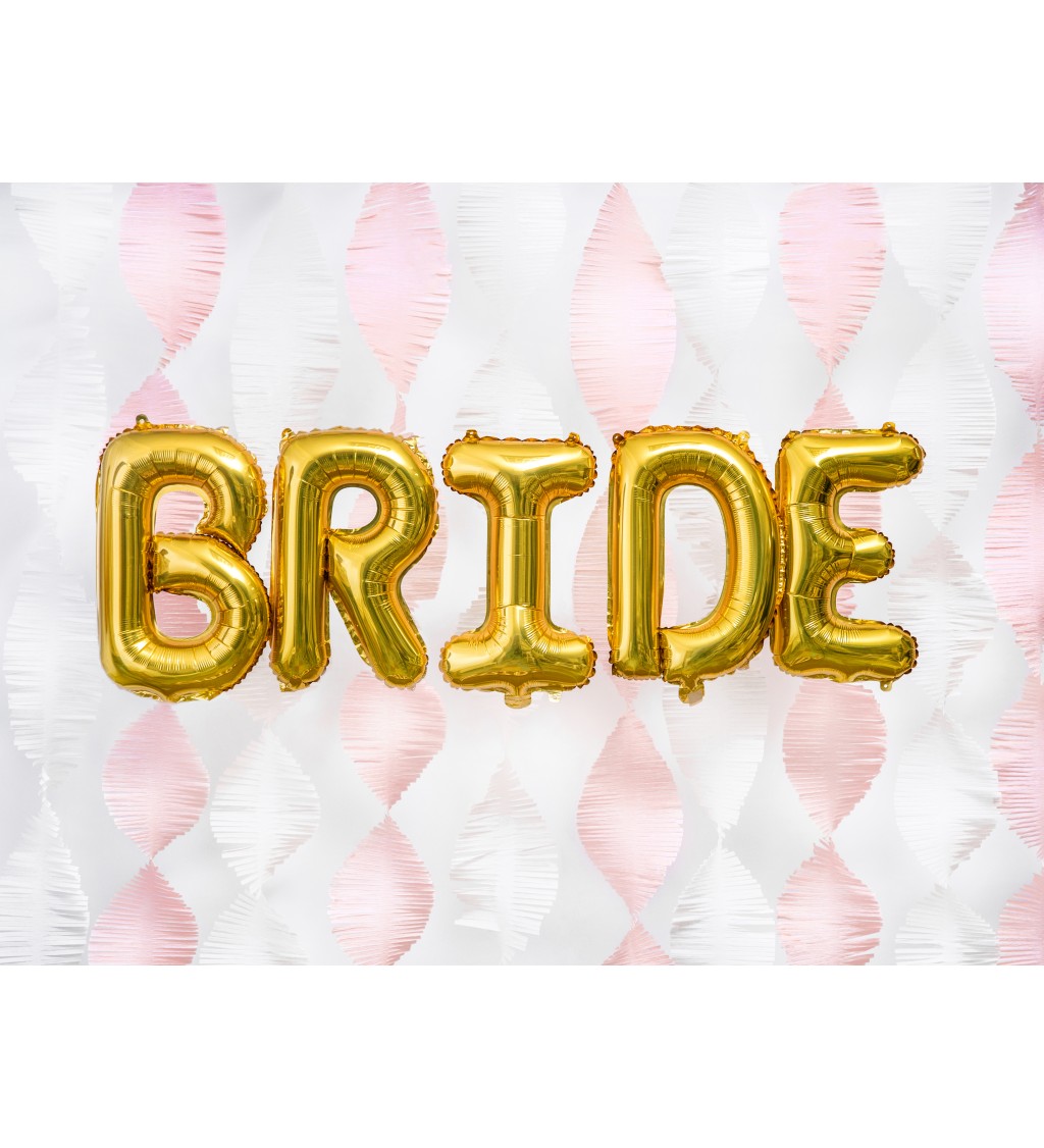 Zlatý mini balónik E