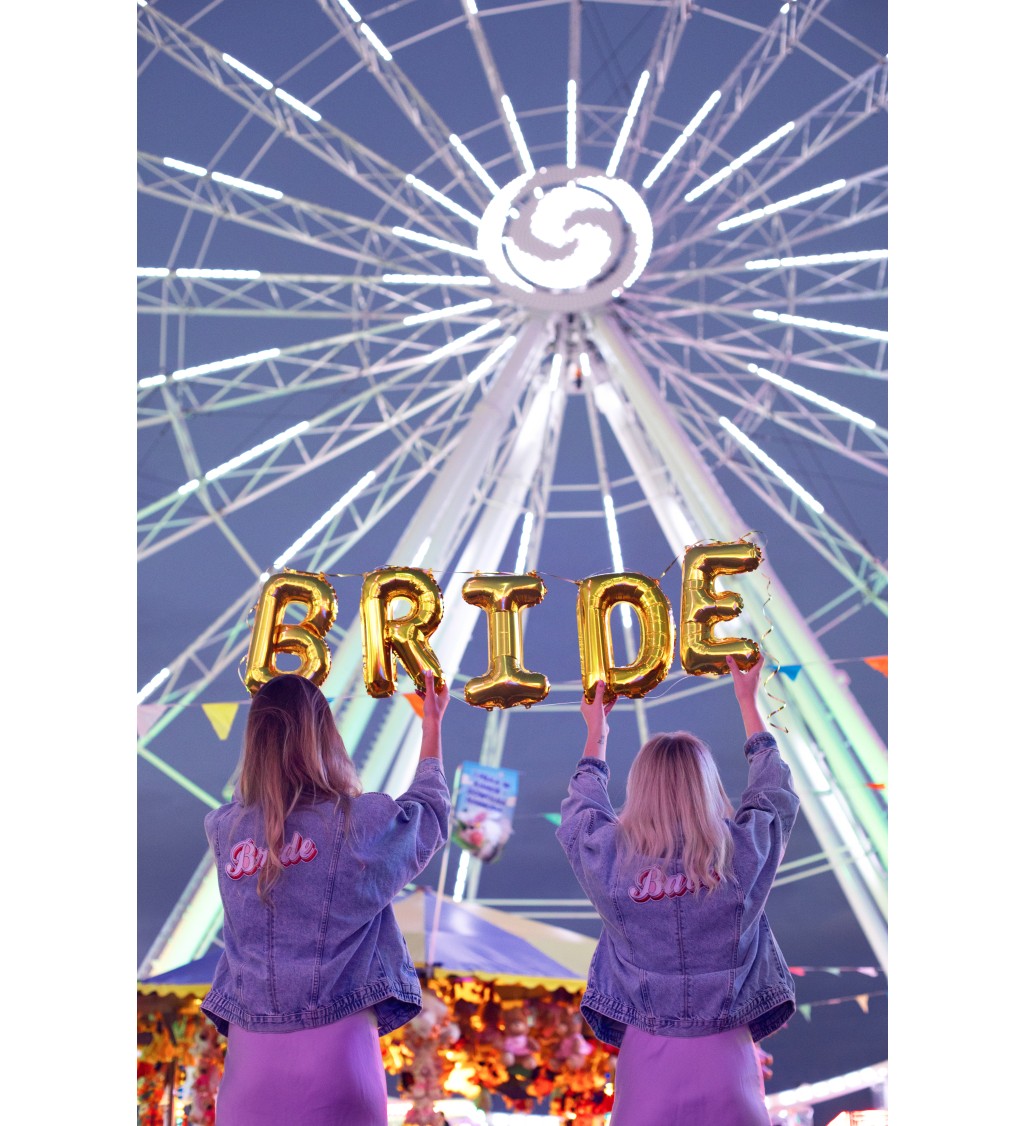 Zlatý mini balónik E