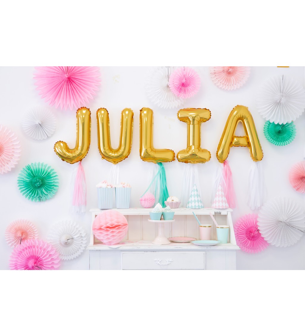 Zlatý mini balónik L